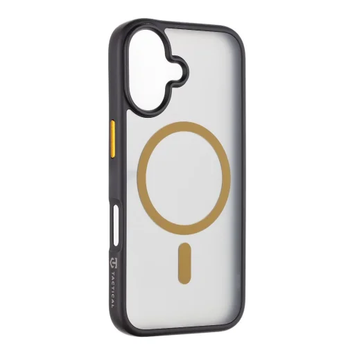 Tactical MagForce Hyperstealth 2.0 fliptok iPhone 16-hoz Fekete/Sárga - 2