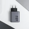 FORCELL F-ENERGY GaN VT-42B utazó töltő 2 x Type C + USB A PD QC4.0 4A 65W szürke thumbnail