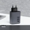 FORCELL F-ENERGY GaN VT-42B utazó töltő 2 x Type C + USB A PD QC4.0 4A 65W szürke thumbnail