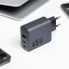 FORCELL F-ENERGY GaN VT-42B utazó töltő 2 x Type C + USB A PD QC4.0 4A 65W szürke thumbnail