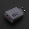FORCELL F-ENERGY GaN VT-42B utazó töltő 2 x Type C + USB A PD QC4.0 4A 65W szürke thumbnail