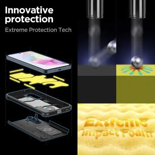  Samsung Galaxy A35 5G fekete SPIGEN Tough Armor tok - 14