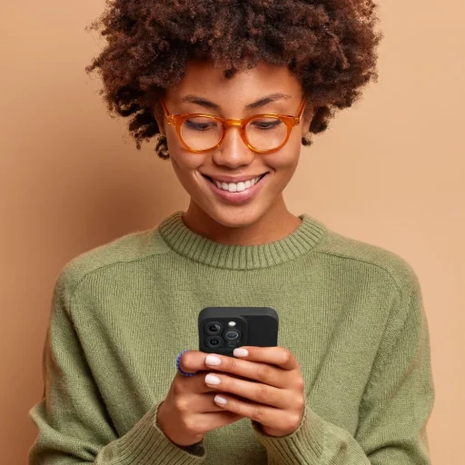 Roar Luna fliptok Samsung Galaxy A15 4G / A15 5G fekete tok - 4