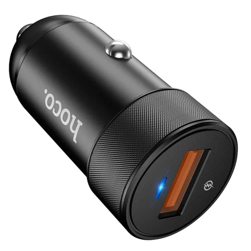 HOCO autós töltő USB A QC3.0 4A 18W Z32A fekete - 3