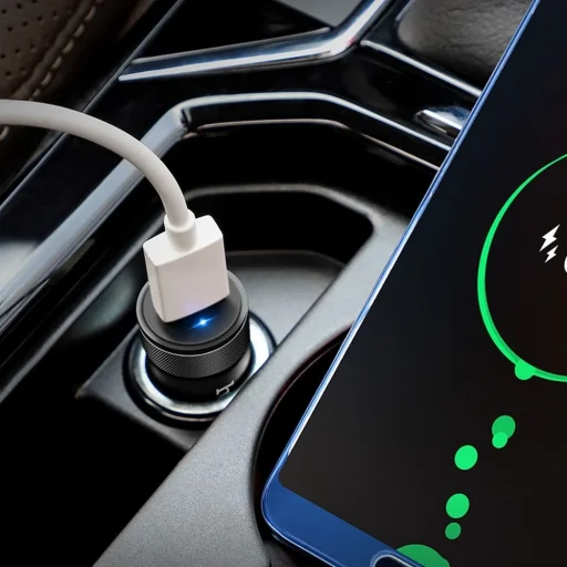 HOCO autós töltő USB A QC3.0 4A 18W Z32A fekete - 8