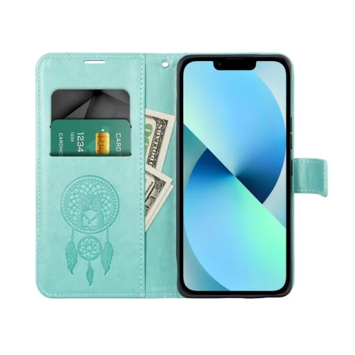 MEZZO fliptok XIAOMI Redmi 9AT / Redmi 9A dreamcatcher zöld - 2