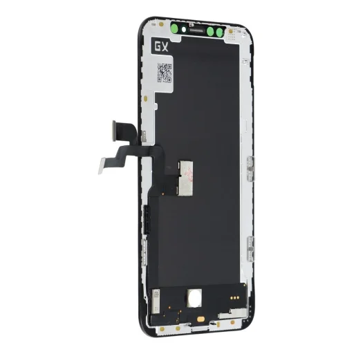 LCD kijelző iPhone Xs-hez digitizerrel fekete HQ kemény OLED GX-XS - 2