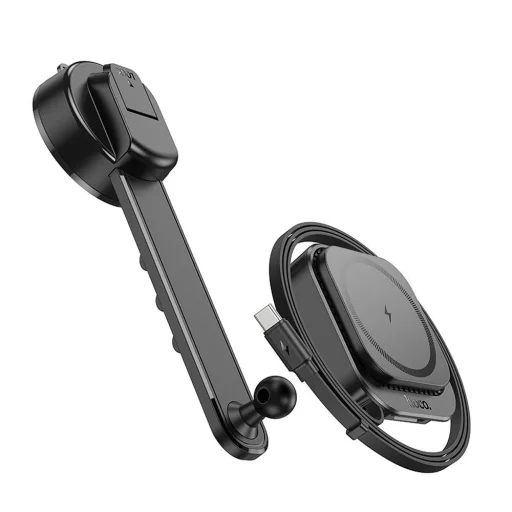 HOCO mágneses autós tartó autó konzulhoz kompatibilis MagSafe HW24 fekete - 4