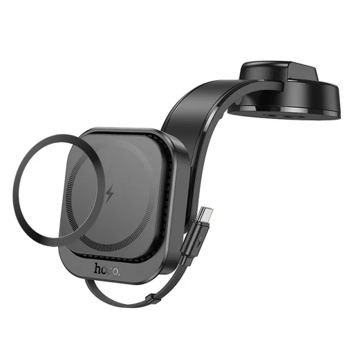 HOCO mágneses autós tartó autó konzulhoz kompatibilis MagSafe HW24 fekete - 6
