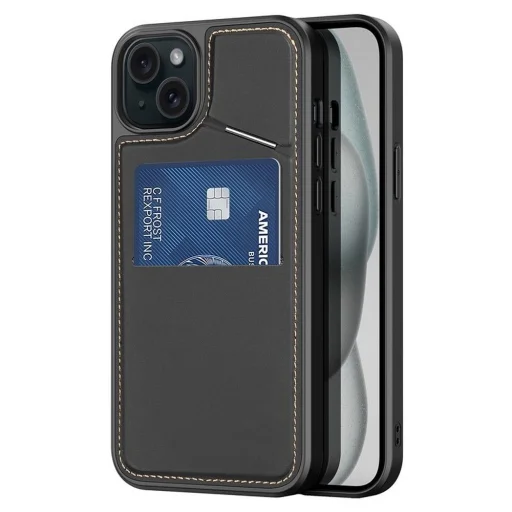 DUX DUCIS tok RAFI II MAG állvánnyal és MagSafe kompatibilitással iPhone 15 Plus fekete - 1