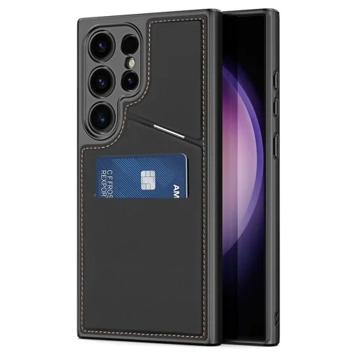 DUX DUCIS RAFI II MAG állványos fliptok MagSafe kompatibilis SAMSUNG S24 Ultra fekete tok - 1