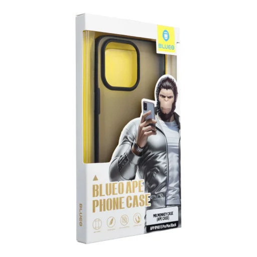 BLUEO APE Phone Case - Apple iPhone 15 Pro Max fekete tok - 2