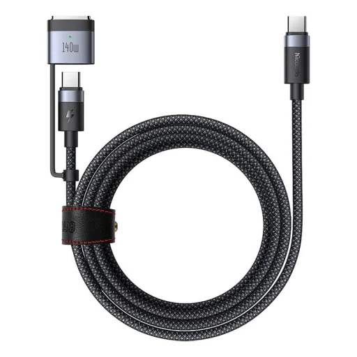 Mcdodo CA-0140 2 az 1-ben USB-C to USB-C + Magsafe 3 kábel, 2m (fekete) - 2
