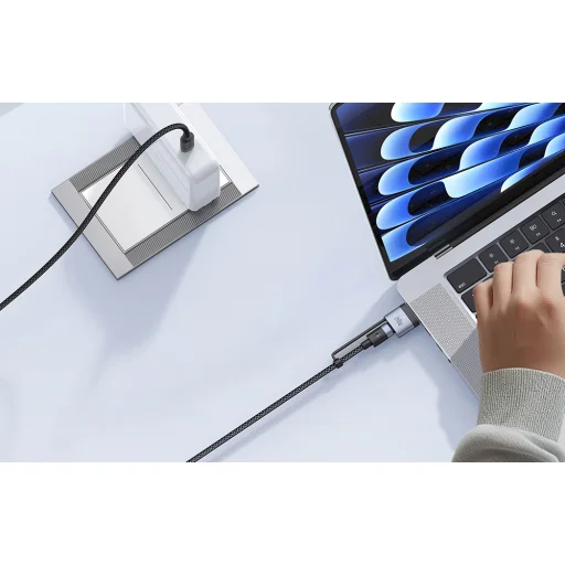 Mcdodo CA-0140 2 az 1-ben USB-C to USB-C + Magsafe 3 kábel, 2m (fekete) - 5