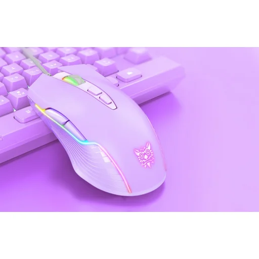 ONIKUMA RGB Vezetékes Gaming Egér CW905 Lila - 2