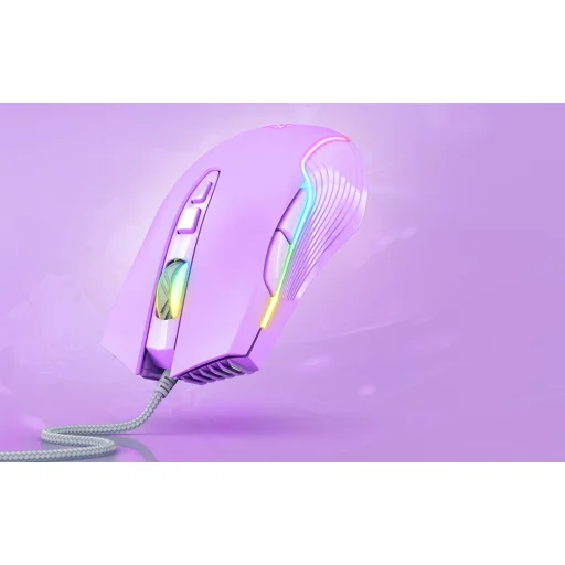 ONIKUMA RGB Vezetékes Gaming Egér CW905 Lila - 6