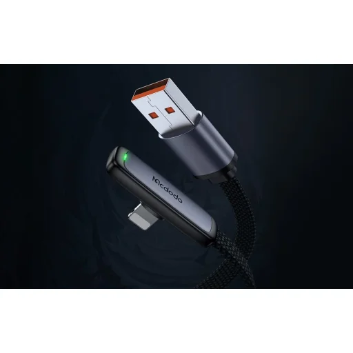 Mcdodo CA-2791 USB-A lightning szögkábellel, 1.8m (fekete) - 5