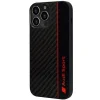  iPhone 13 Pro Max 6.7" fekete/fekete Audi Carbon Fiber Stripe tok thumbnail