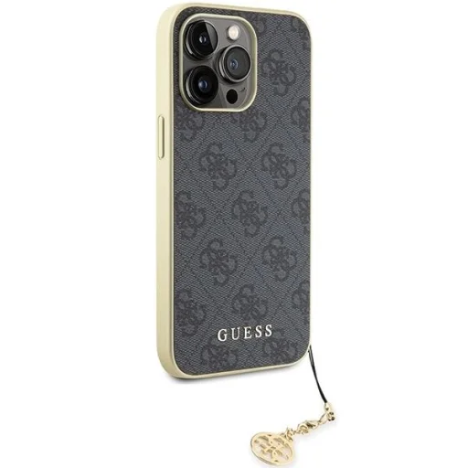 Guess 4G Charms Collection tok iPhone 15 Pro Max - szürke - 4