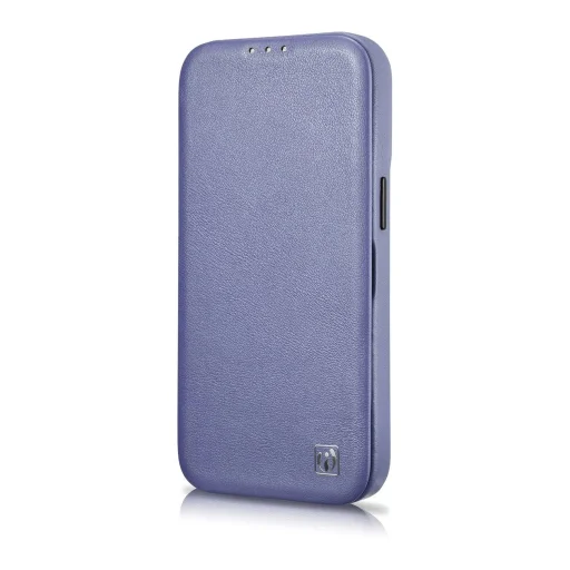 iCarer CE Prémium Bőr Folio tok iPhone 14 Plus Mágneses Flip Bőr Folio Fliptok MagSafe Világos Lila (WMI14220715-LP) - 6