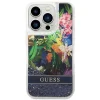 Guess Flower Liquid Glitter tok iPhone 14 Pro Max - kék thumbnail