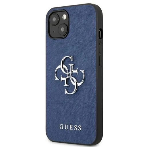 Guess GUHCP13SSA4GSBL iPhone 13 mini 5.4" kék/kék keménytok Saffiano 4G Fém Logó tok - 2
