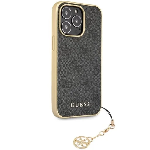 Guess 4G Charms kollekció tok iPhone 14 Pro Max - szürke - 4