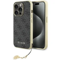 Guess GUHCP15LGF4GGR iPhone 15 Pro 6.1" szürke/szürke tok 4G Charms Collection