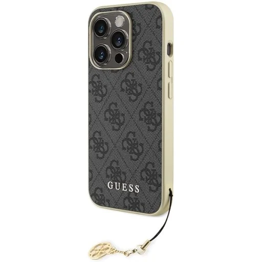 Guess GUHCP15LGF4GGR iPhone 15 Pro 6.1" szürke/szürke tok 4G Charms Collection - 2