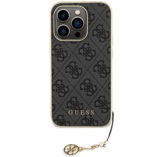 Guess GUHCP15LGF4GGR iPhone 15 Pro 6.1" szürke/szürke tok 4G Charms Collection - 3