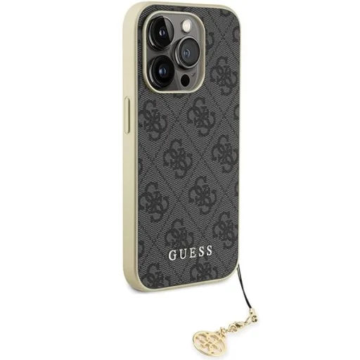 Guess GUHCP15LGF4GGR iPhone 15 Pro 6.1" szürke/szürke tok 4G Charms Collection - 4