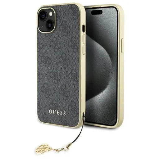 Guess 4G Charms Collection tok iPhone 15 Plus - szürke - 1