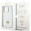Guess Strass Metal Logo iPhone 15 Pro tok - ezüst thumbnail