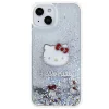 Hello Kitty Liquid Glitter Charms Kitty Head tok iPhone 15-höz - ezüst thumbnail