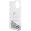 Hello Kitty Liquid Glitter Charms Kitty Head tok iPhone 15-höz - ezüst thumbnail