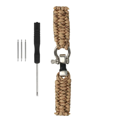 Univerzális nylon pánt 22mm dizájn 1 bézs - 2