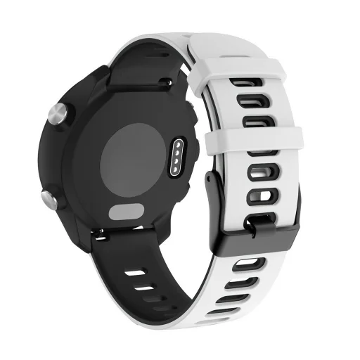 Univerzális szilikon pánt 22mm design 3 fehér - 2