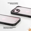 Katonai szintű tanúsítvánnyal rendelkező PanzerGlass ClearCase iPhone 15 tok - Átlátszó & Fekete thumbnail