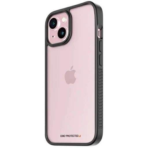 Katonai szintű tanúsítvánnyal rendelkező PanzerGlass ClearCase iPhone 15 tok - Átlátszó & Fekete - 1