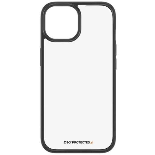 Katonai szintű tanúsítvánnyal rendelkező PanzerGlass ClearCase iPhone 15 tok - Átlátszó & Fekete - 2