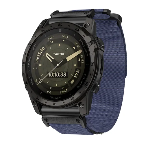 Nylon fliptok Garmin 26mm design 1 navy szíj - 3