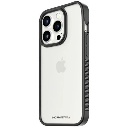Katonai Minősítésű Tanúsítvánnyal Rendelkező PanzerGlass ClearCase iPhone 15 Pro Tok - Átlátszó és Fekete - 1