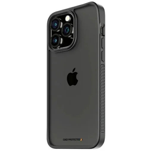 PanzerGlass ClearCase tok iPhone 15 Pro Max készülékhez katonai minősítéssel - Átlátszó és fekete - 1