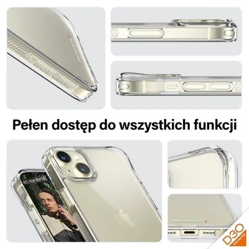 PanzerGlass HardCase D3O és Katonai Szabvány Tanúsítvánnyal iPhone 15 Plus / 14 Plus - Átlátszó tok - 3