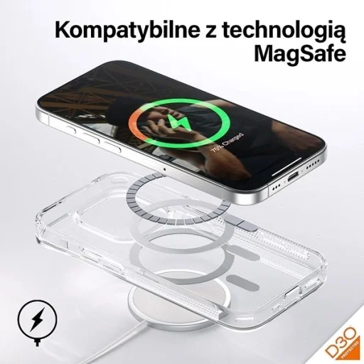 PanzerGlass HardCase MagSafe D3O katonai minősítéssel iPhone 15 Pro-hoz - Átlátszó tok - 4