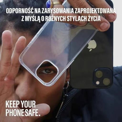 SAFE by PanzerGlass újrahasznosított TPU tok iPhone 15 Plus - átlátszó tok - 4
