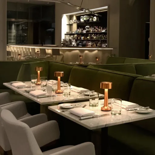 Night lamp WDL-03 vezetéknélküli éjjeli lámpa rózsa arany - 4