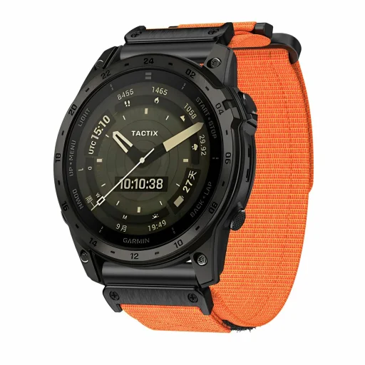 Nylon hurkos szíj Garmin 26mm design 1 narancs - 5