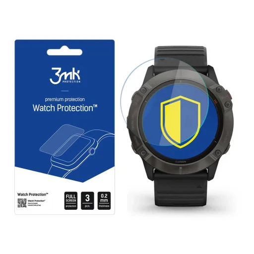 Garmin Fenix 6X Pro - 3mk Watch Protection™ v. FlexibleGlass Lite üvegfólia - 1