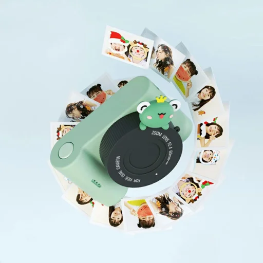 Gyerekeknek szóló digitális fényképezőgép C5 48Mpix, érintőképernyő, WiFi Dinoszaurusz - 5